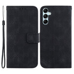 For Samsung Galaxy A15 4G Case Double 8-Shape Imprint Leather Stand Cell Phone Cover
