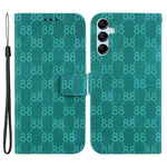 For Samsung Galaxy A15 4G Case Double 8-Shape Imprint Leather Stand Cell Phone Cover