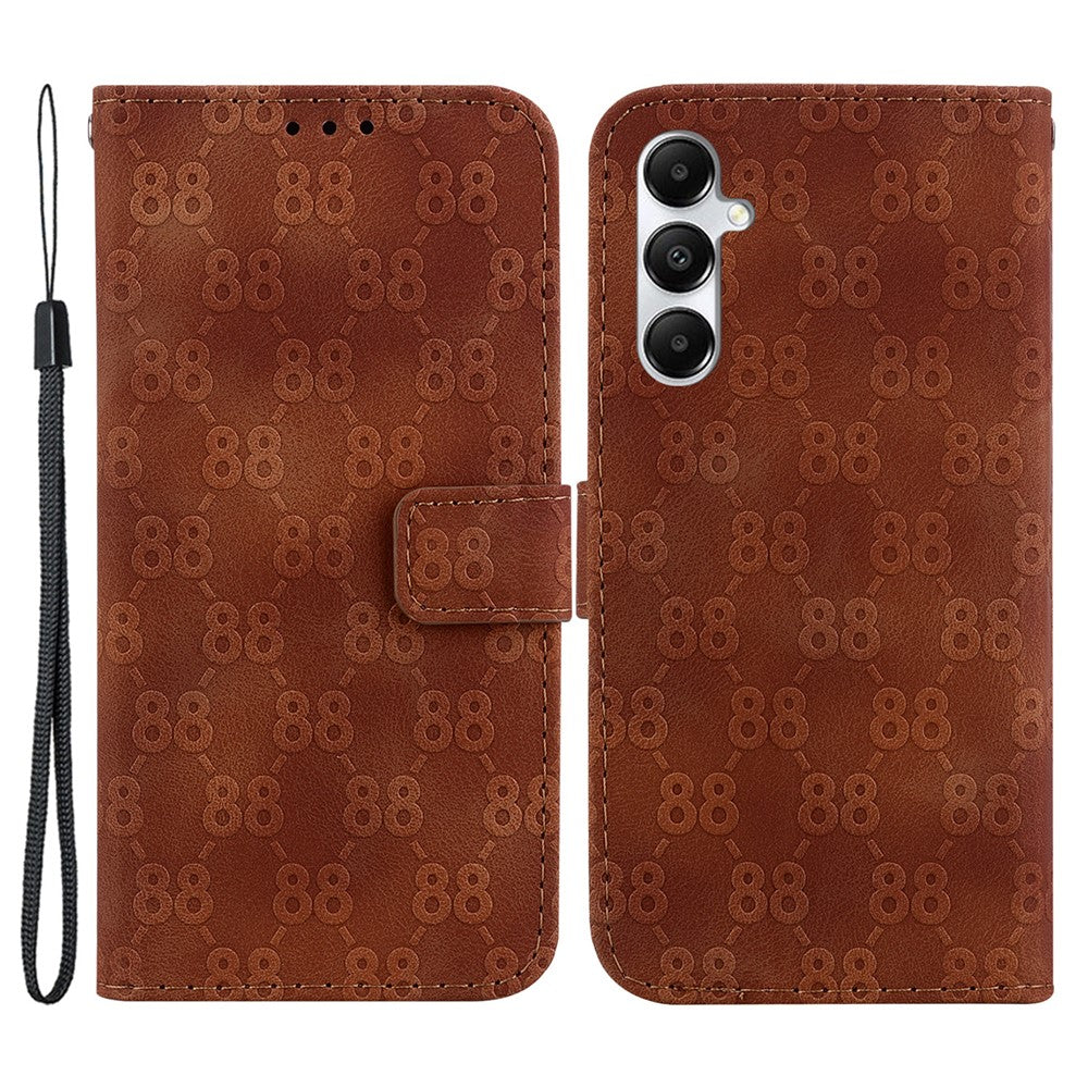 Til Samsung Galaxy A05s 4G Cover Dobbelt 8-formet Design Læder Anti-stød Telefoncover