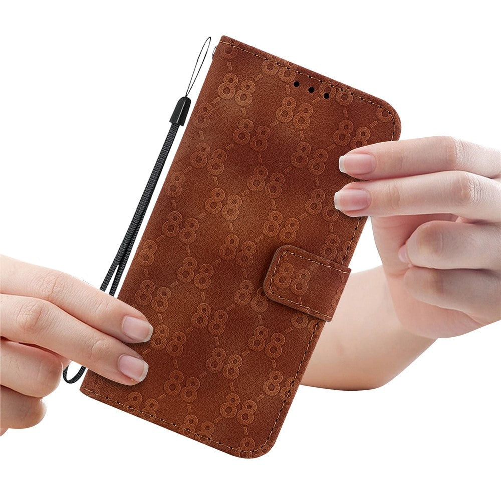 Til Samsung Galaxy A05s 4G Cover Dobbelt 8-formet Design Læder Anti-stød Telefoncover