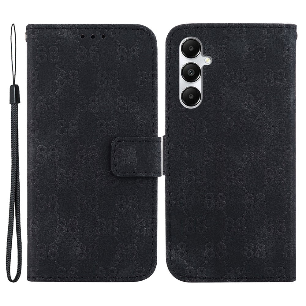 Til Samsung Galaxy A05s 4G Cover Dobbelt 8-formet Design Læder Anti-stød Telefoncover