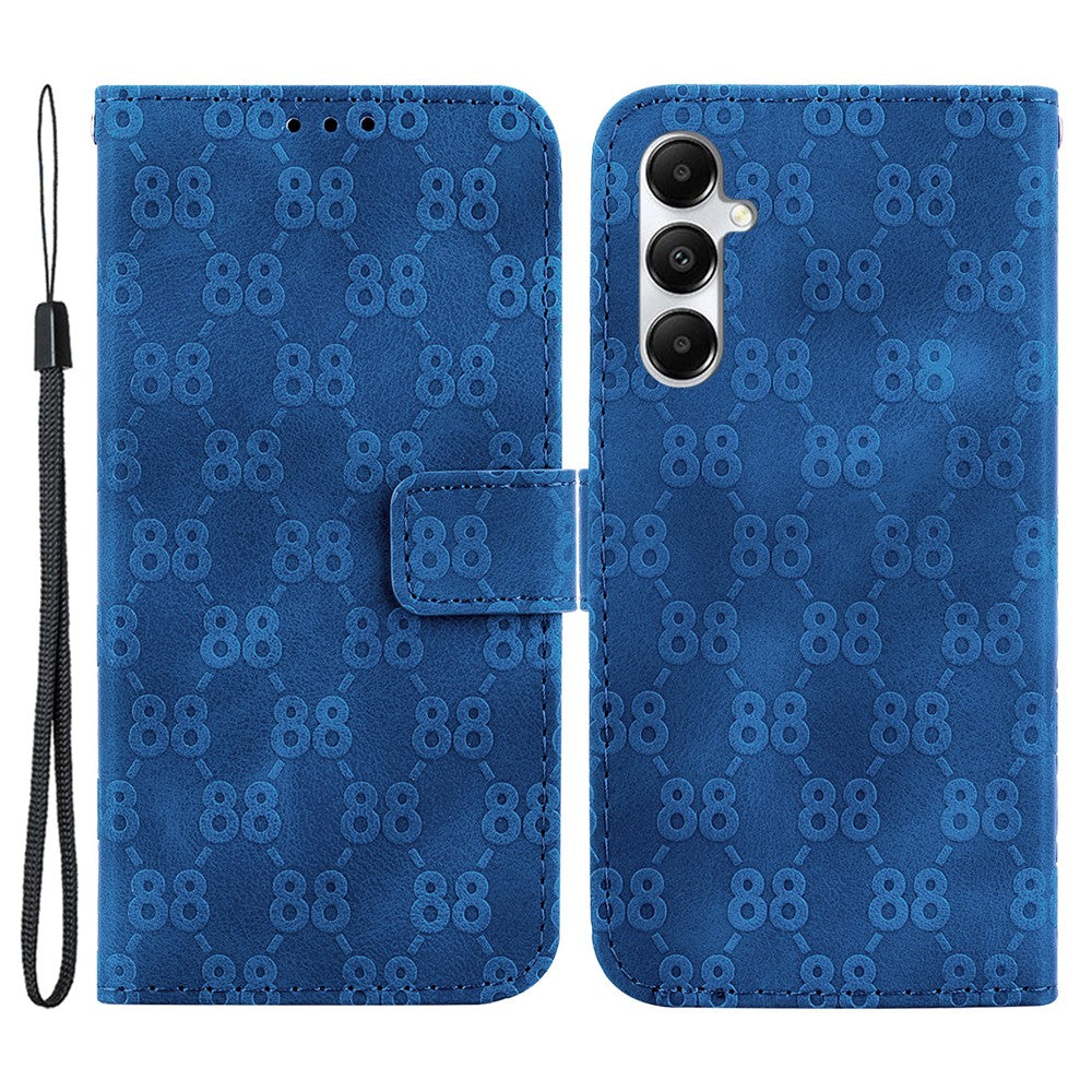 Til Samsung Galaxy A05s 4G Cover Dobbelt 8-formet Design Læder Anti-stød Telefoncover