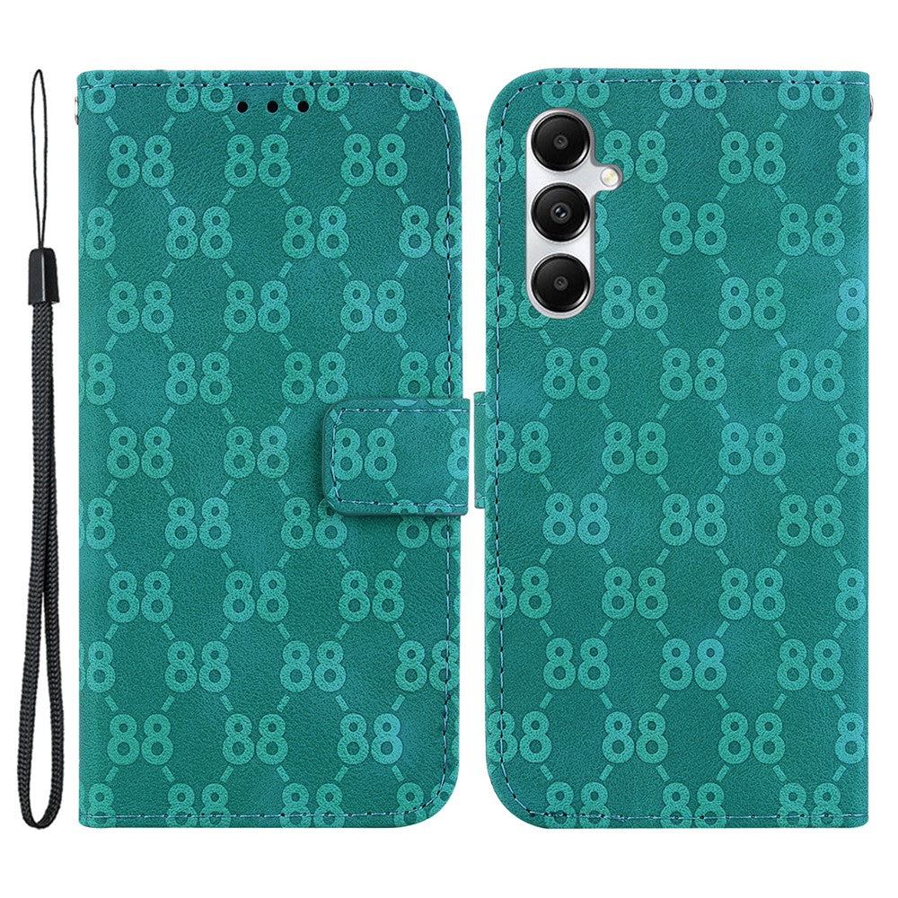Til Samsung Galaxy A05s 4G Cover Dobbelt 8-formet Design Læder Anti-stød Telefoncover