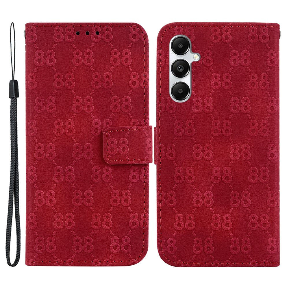 Til Samsung Galaxy A05s 4G Cover Dobbelt 8-formet Design Læder Anti-stød Telefoncover