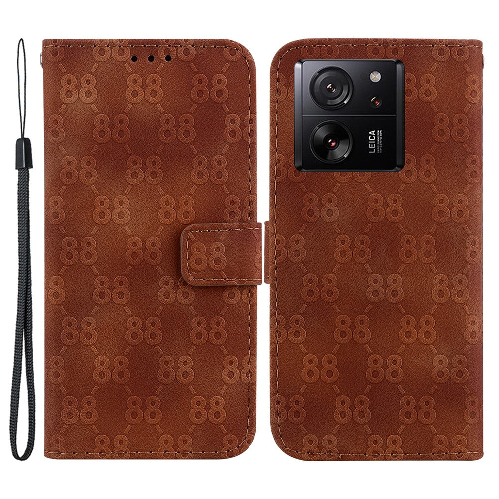 For Xiaomi 13T / 13T Pro / Redmi K60 Ultra Cover Imprinted Flip Stand Phone Leather Case
