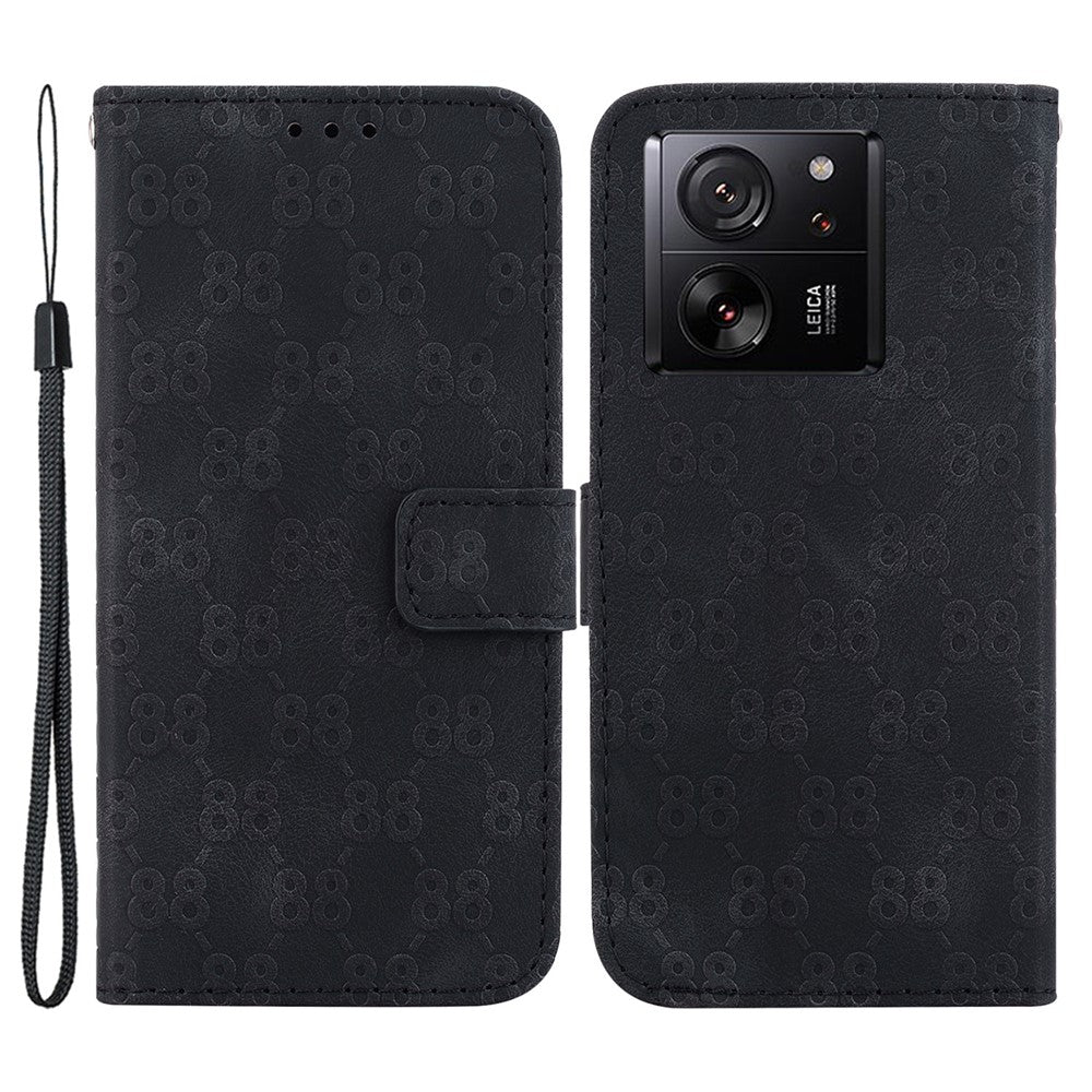 For Xiaomi 13T / 13T Pro / Redmi K60 Ultra Cover Imprinted Flip Stand Phone Leather Case