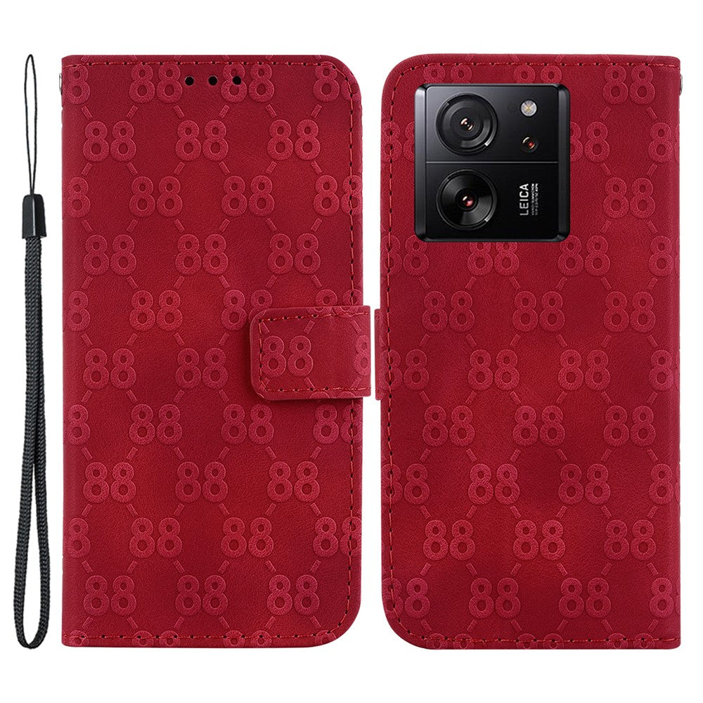For Xiaomi 13T / 13T Pro / Redmi K60 Ultra Cover Imprinted Flip Stand Phone Leather Case