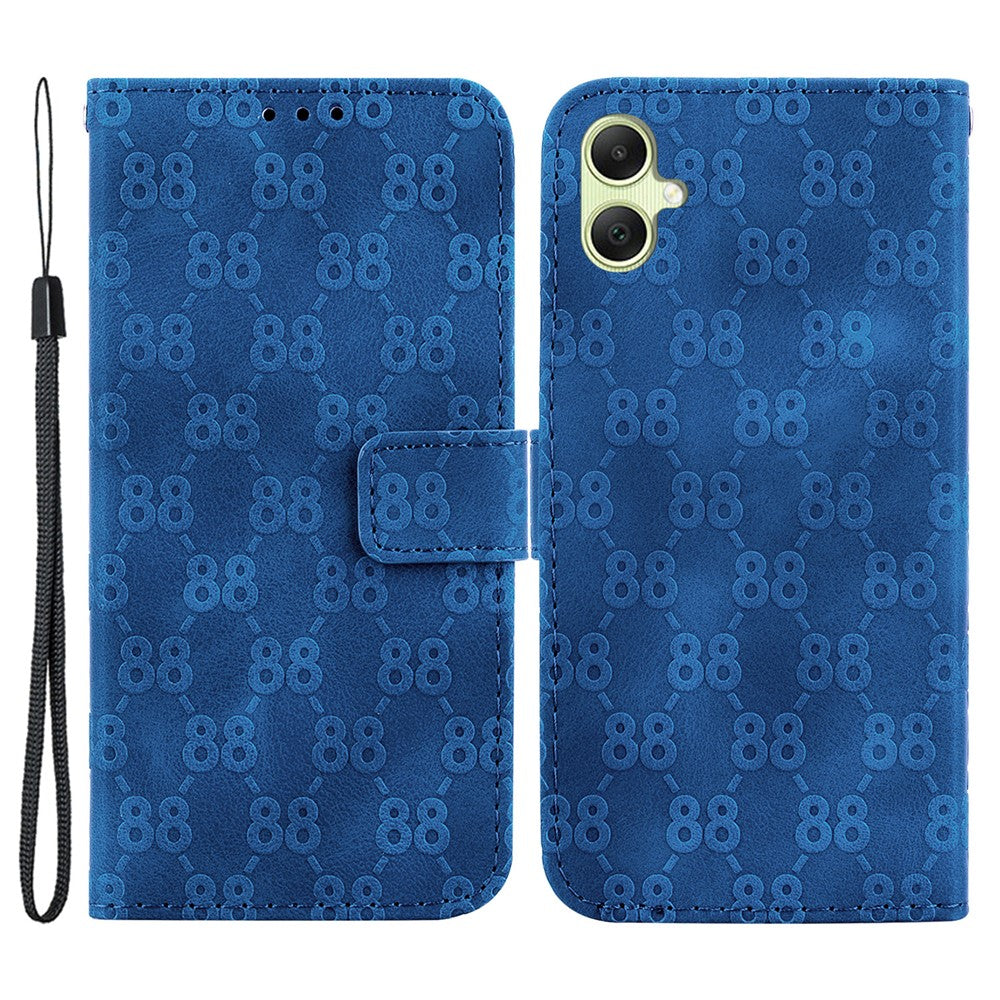For Samsung Galaxy A05 4G Case Double 8-Shape Design PU Leather Stand Phone Cover
