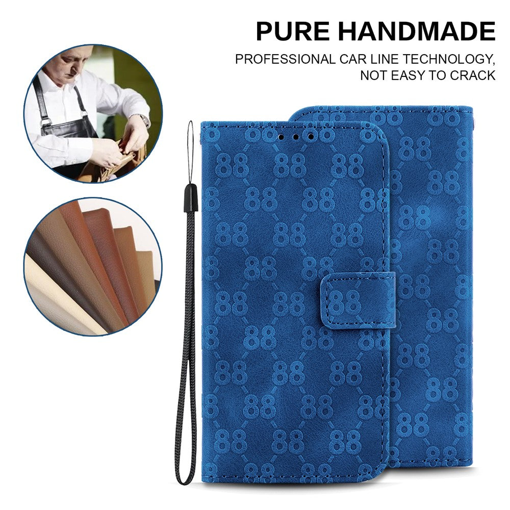 For Samsung Galaxy A05 4G Case Double 8-Shape Design PU Leather Stand Phone Cover