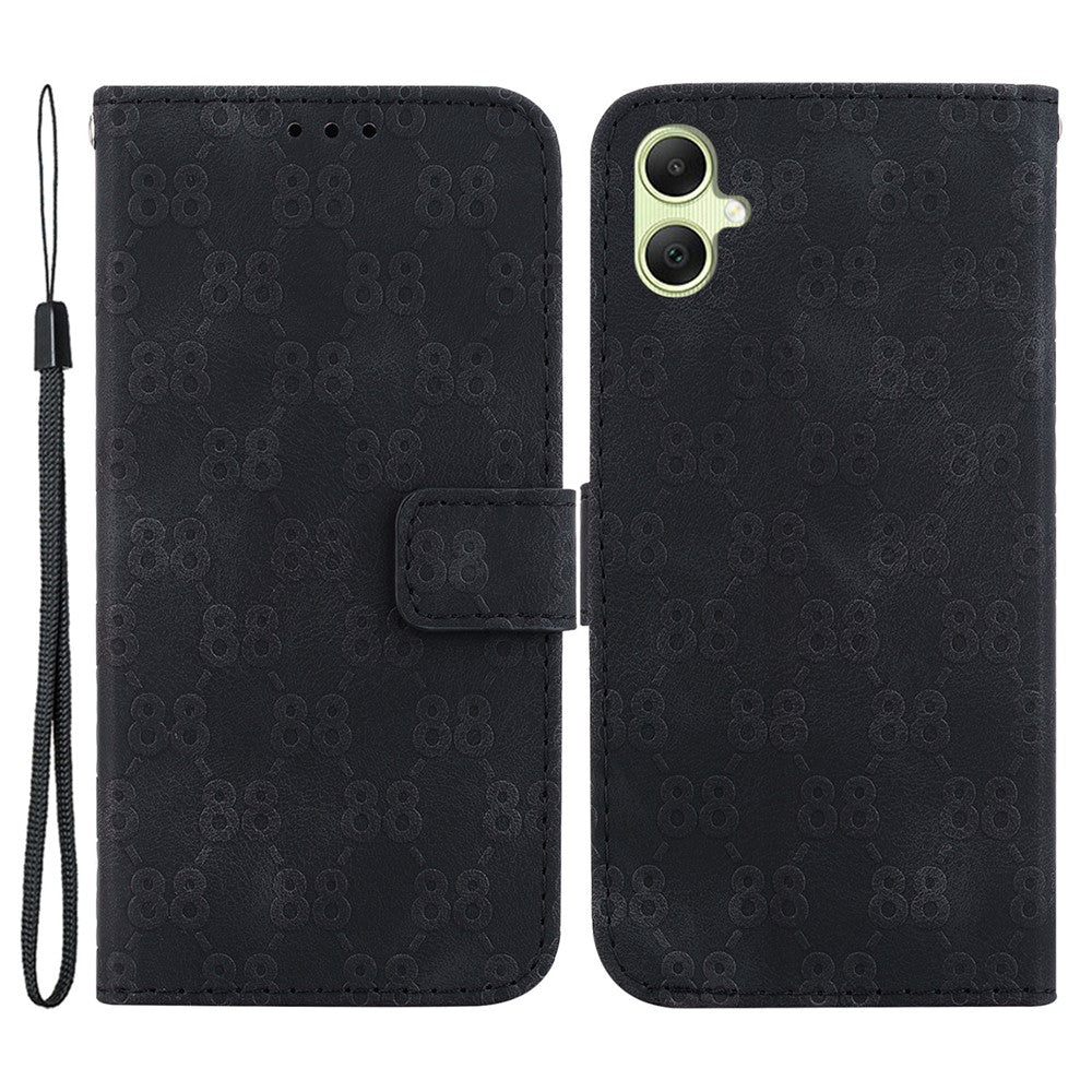 For Samsung Galaxy A05 4G Case Double 8-Shape Design PU Leather Stand Phone Cover