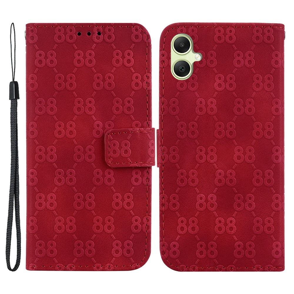 For Samsung Galaxy A05 4G Case Double 8-Shape Design PU Leather Stand Phone Cover