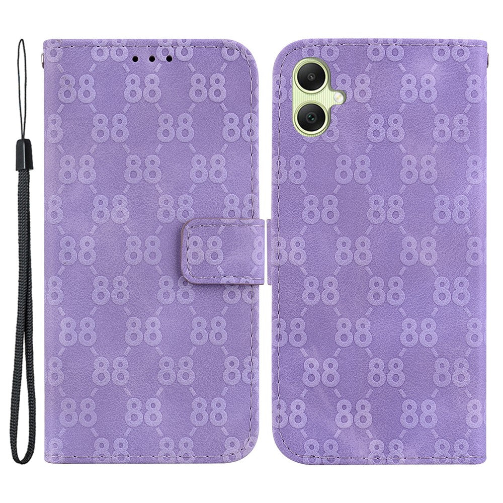 For Samsung Galaxy A05 4G Case Double 8-Shape Design PU Leather Stand Phone Cover