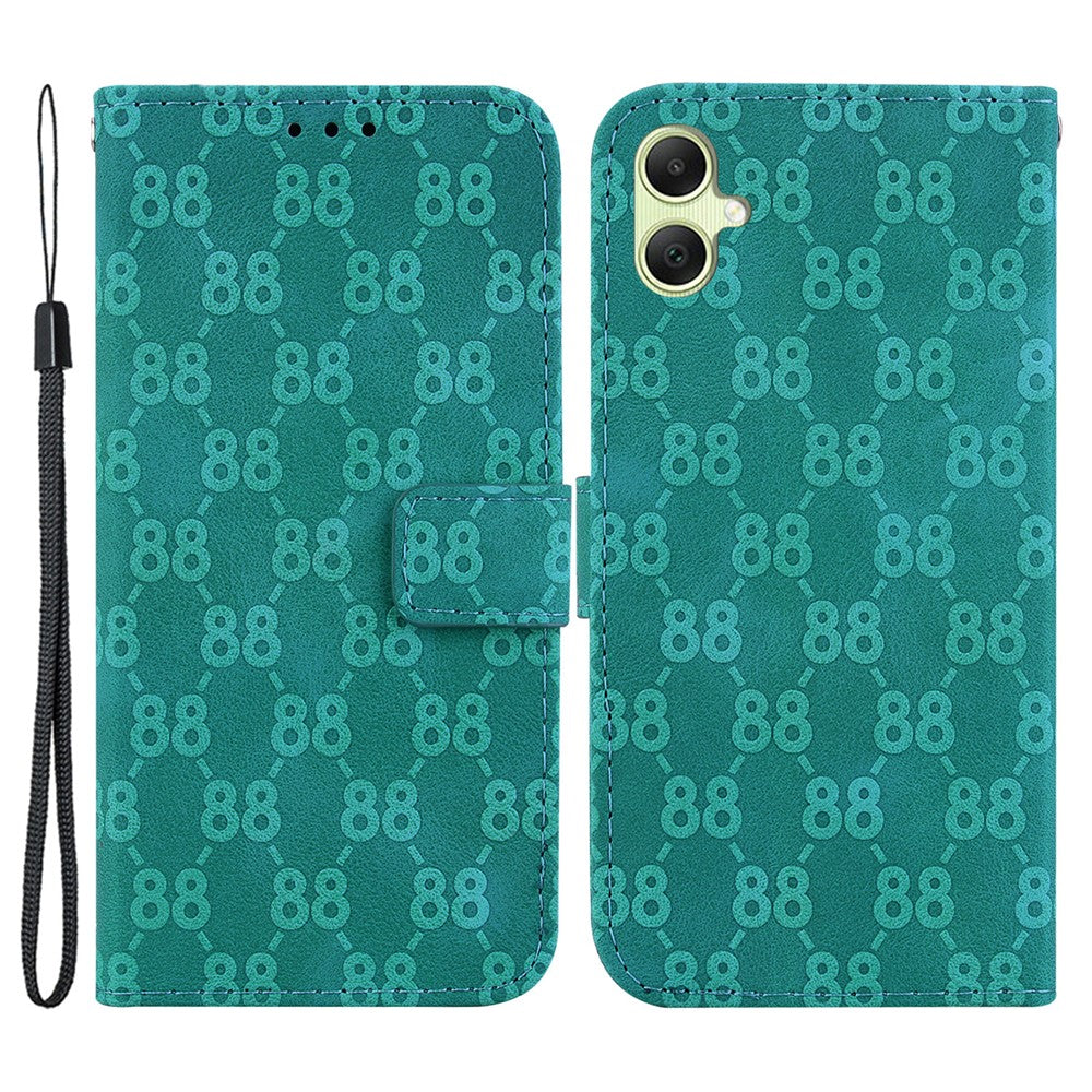 For Samsung Galaxy A05 4G Case Double 8-Shape Design PU Leather Stand Phone Cover