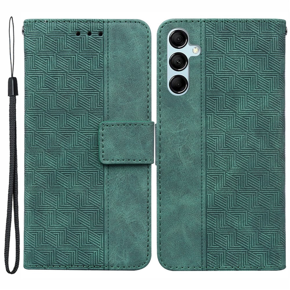 For Samsung Galaxy A15 4G Leather Case Imprinted Phone Cover with Wallet Stand