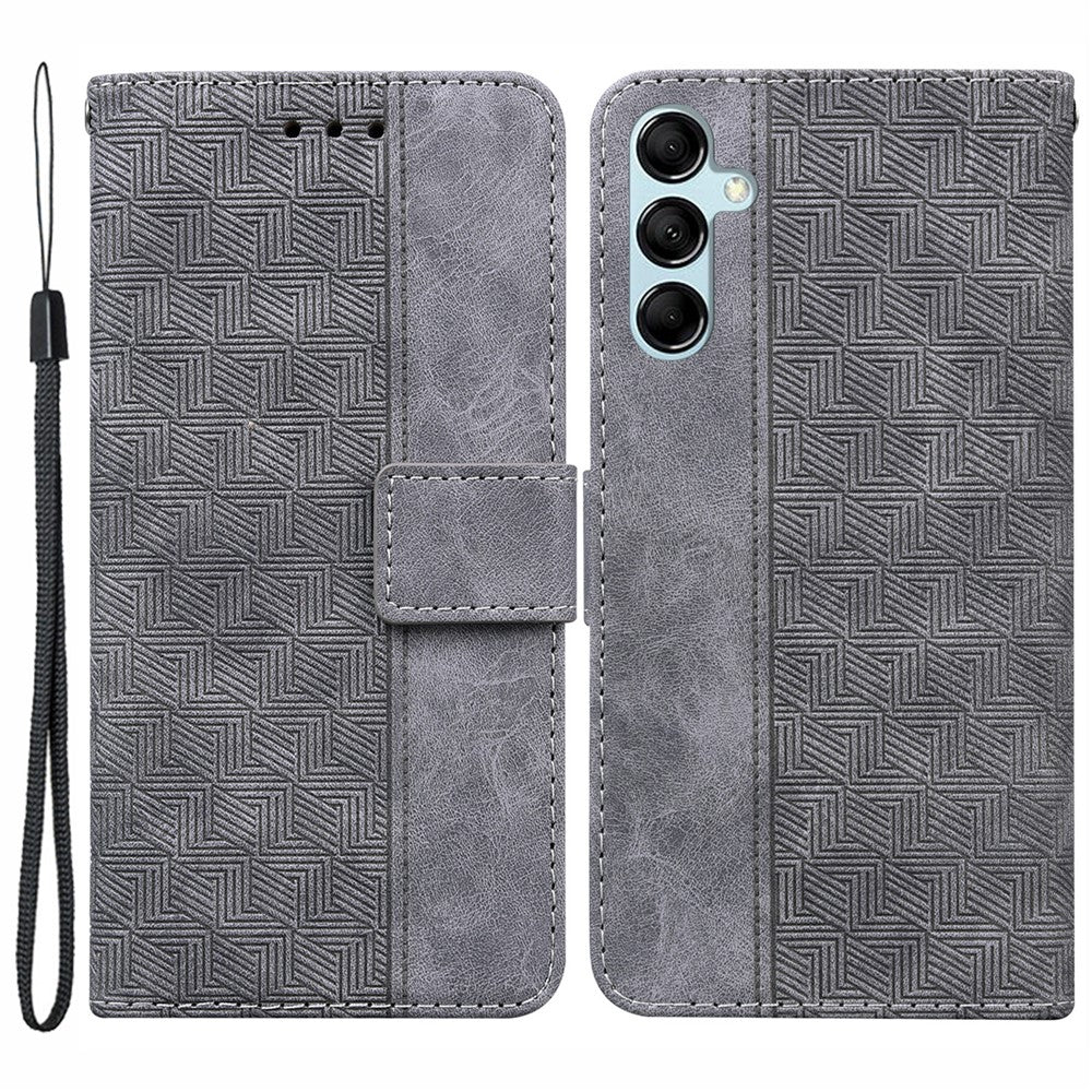 For Samsung Galaxy A15 4G Leather Case Imprinted Phone Cover with Wallet Stand
