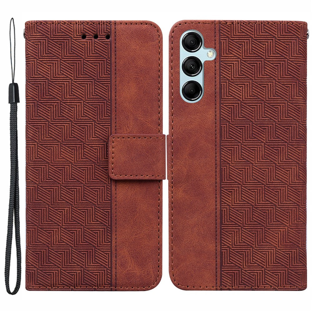 For Samsung Galaxy A15 4G Leather Case Imprinted Phone Cover with Wallet Stand