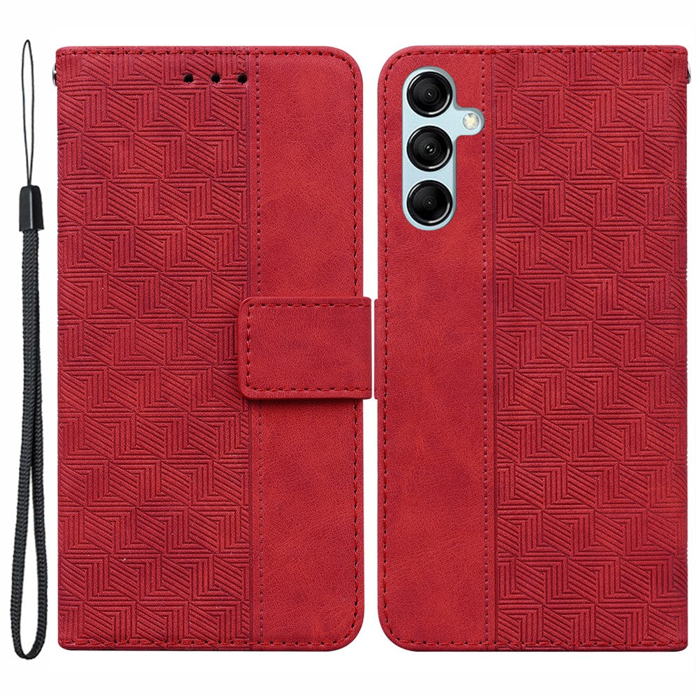 For Samsung Galaxy A15 4G Leather Case Imprinted Phone Cover with Wallet Stand