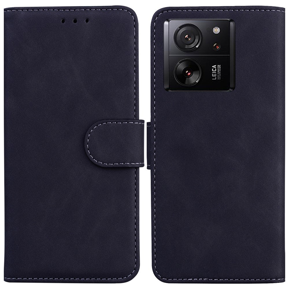 For Xiaomi 13T Pro / 13T / Redmi K60 Ultra Case PU Leather Phone Cover Wallet Solid Color Phone Shell