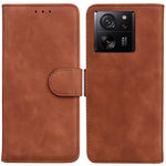 For Xiaomi 13T Pro / 13T / Redmi K60 Ultra Case PU Leather Phone Cover Wallet Solid Color Phone Shell