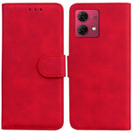 Mobiltelefoncover til Motorola Moto G84 5G cover i ensfarvet læder med kortholder