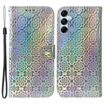 Til Samsung Galaxy A15 4G etui PU læder Dazzling Flower mønster telefoncover