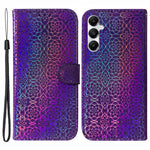Samsung Galaxy A05s 4G Mobilskal Bländande Blommönster PU Läderfodral