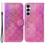 Samsung Galaxy A05s 4G Mobilskal Bländande Blommönster PU Läderfodral