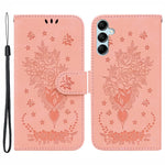 Præget Telefoncover til Samsung Galaxy A15 4G Etui PU Læder Stander Telefon Skal
