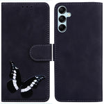 Til Samsung Galaxy A15 4G Cover Skin-touch læder med sommerfugleprint Telefoncover