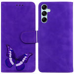 Til Samsung Galaxy A15 4G Cover Skin-touch læder med sommerfugleprint Telefoncover