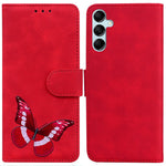 Til Samsung Galaxy A15 4G Cover Skin-touch læder med sommerfugleprint Telefoncover