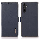 KHAZNEH Til Samsung Galaxy S25+ / S24+ Cover RFID-blokerende ægte koskind-telefoncover