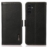 KHAZNEH Til Samsung Galaxy S25+ / S24+ Cover RFID-blokerende ægte koskind-telefoncover