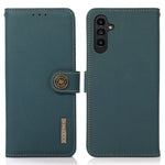 KHAZNEH Skal till Samsung Galaxy S25+ / S24+ Plånboksfodral i äkta nötskinn