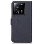 KHAZNEH For Xiaomi 13T Pro / 13T / Redmi K60 Ultra Case Genuine Cow Leather Cell Phone Cover Wallet with RFID Blocking