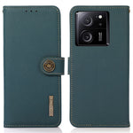 KHAZNEH For Xiaomi Redmi K60 Ultra / 13T / 13T Pro Case RFID Blocking Genuine Cow Leather Phone Cover