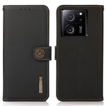 KHAZNEH For Xiaomi Redmi K60 Ultra / 13T / 13T Pro Case RFID Blocking Genuine Cow Leather Phone Cover