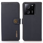 KHAZNEH For Xiaomi Redmi K60 Ultra / 13T / 13T Pro Case RFID Blocking Genuine Cow Leather Phone Cover