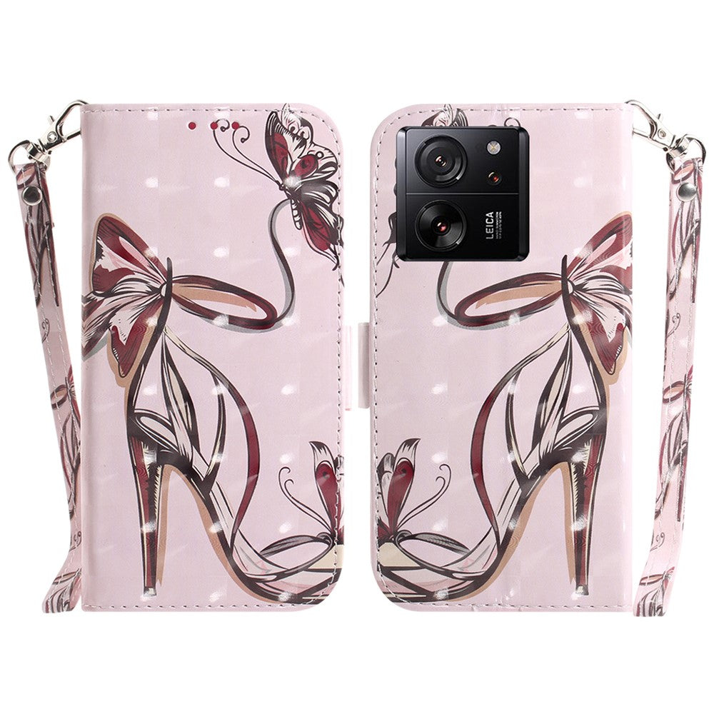 For Xiaomi Redmi K60 Ultra / 13T / 13T Pro Case Wallet PU Leather Pattern Printing Phone Cover