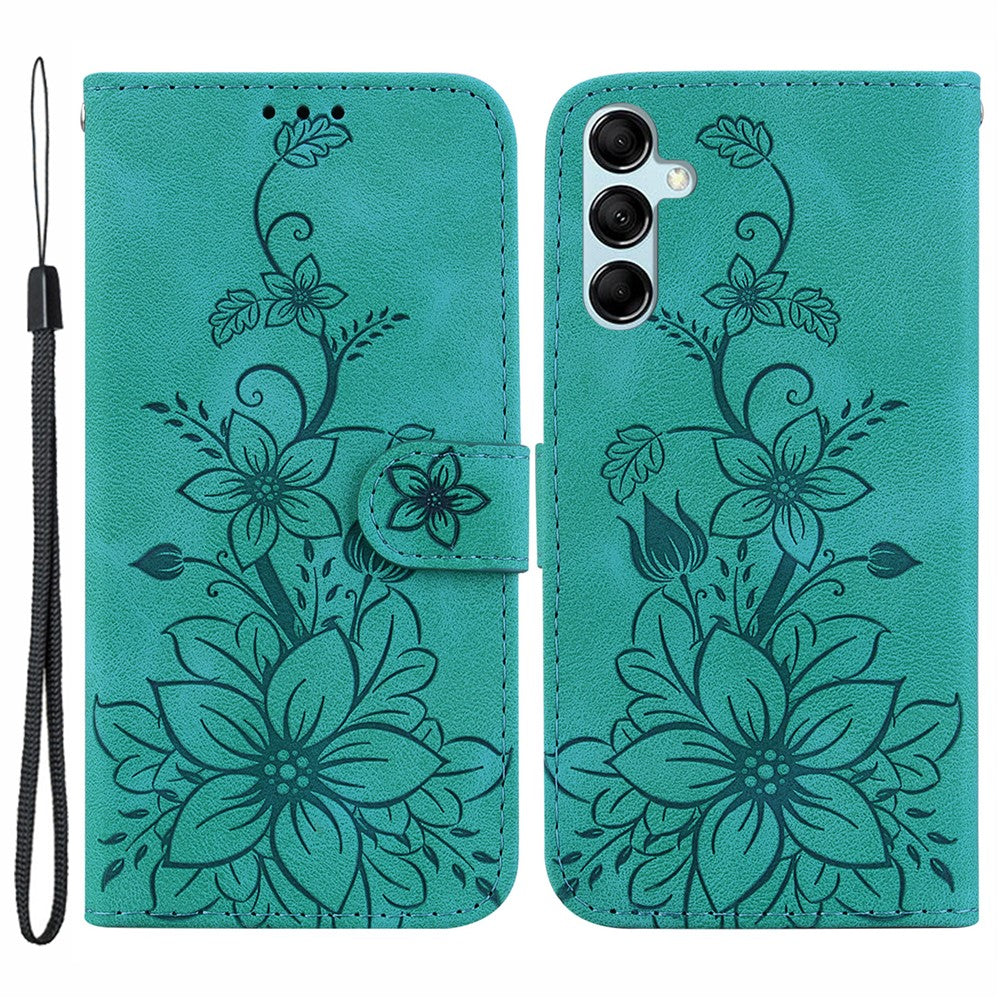 Til Samsung Galaxy A15 4G Cover Imprægneret Wallet Stand Læder Mobiltelefon Etui