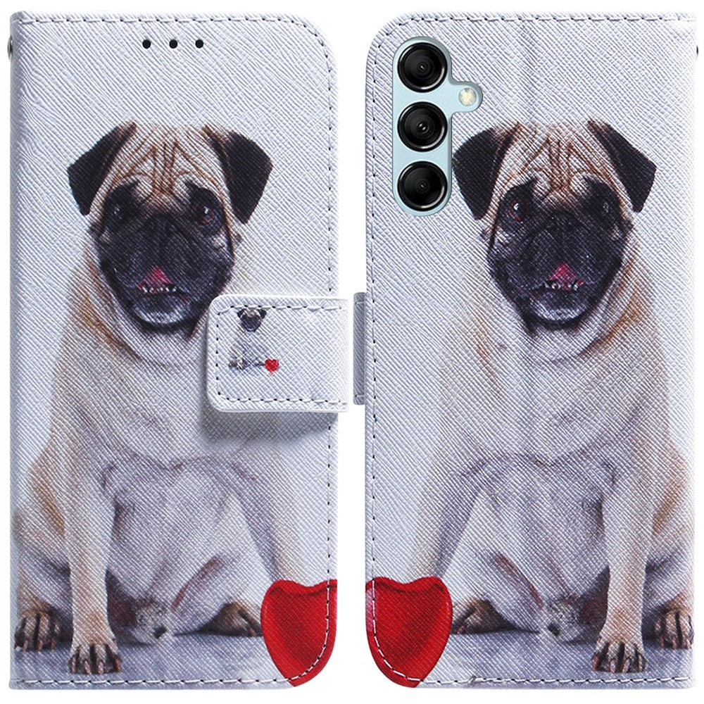 For Samsung Galaxy A15 4G Case Pattern Printing PU Leather Magnetic Wallet Phone Cover