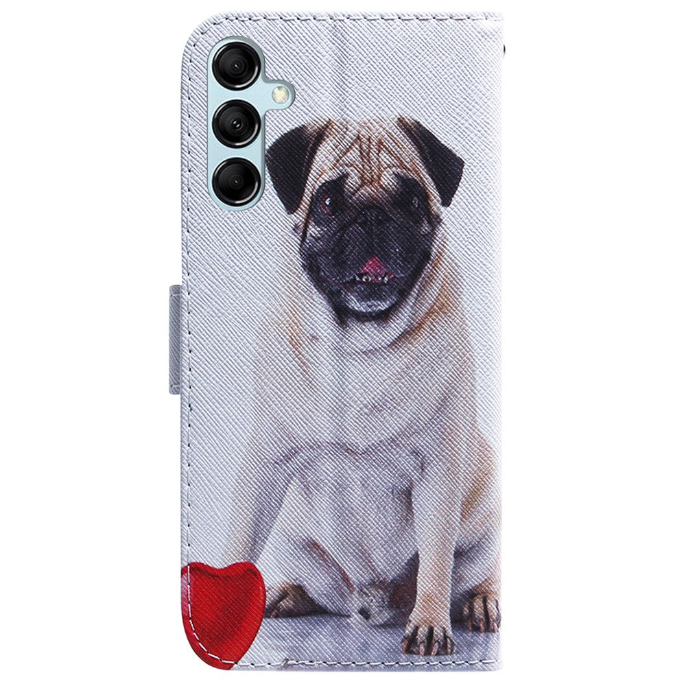 For Samsung Galaxy A15 4G Case Pattern Printing PU Leather Magnetic Wallet Phone Cover