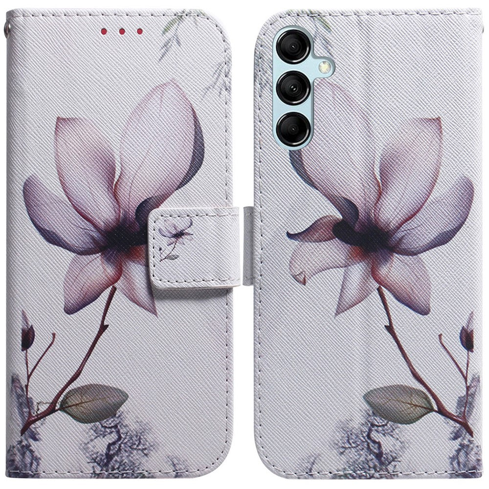 For Samsung Galaxy A15 4G Case Pattern Printing PU Leather Magnetic Wallet Phone Cover