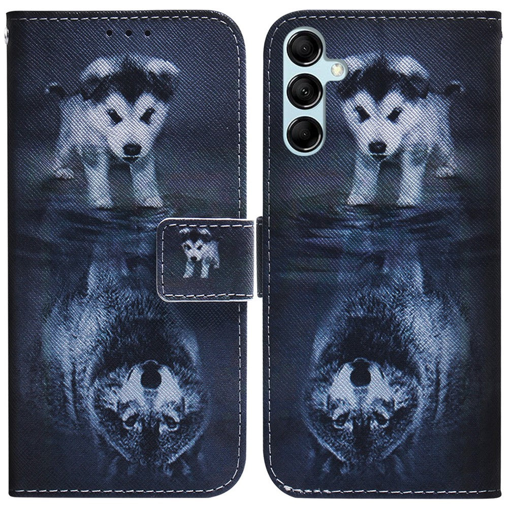 For Samsung Galaxy A15 4G Case Pattern Printing PU Leather Magnetic Wallet Phone Cover