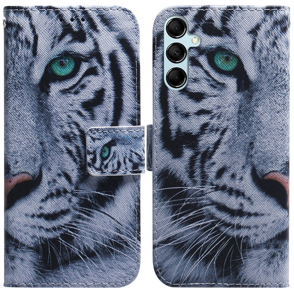 For Samsung Galaxy A15 4G Case Pattern Printing PU Leather Magnetic Wallet Phone Cover