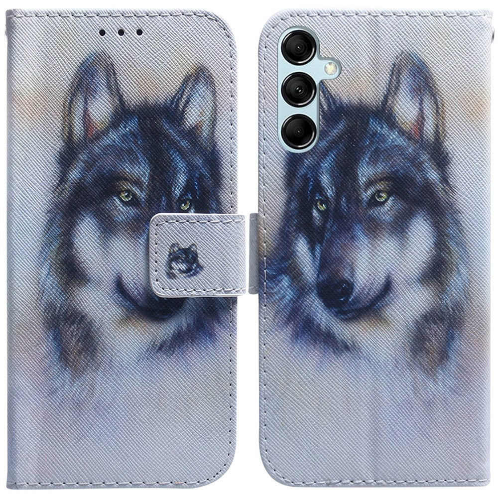 For Samsung Galaxy A15 4G Case Pattern Printing PU Leather Magnetic Wallet Phone Cover