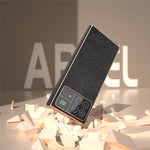 For Xiaomi Mix Fold 3 5G Case Anti-Drop Genuine Cow Leather + PC Electroplating Phone Cover