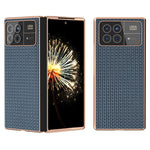 Xiaomi Mix Fold 3 5G-skal i äkta nötskinn + PC-skyddande mobilskal med repskydd