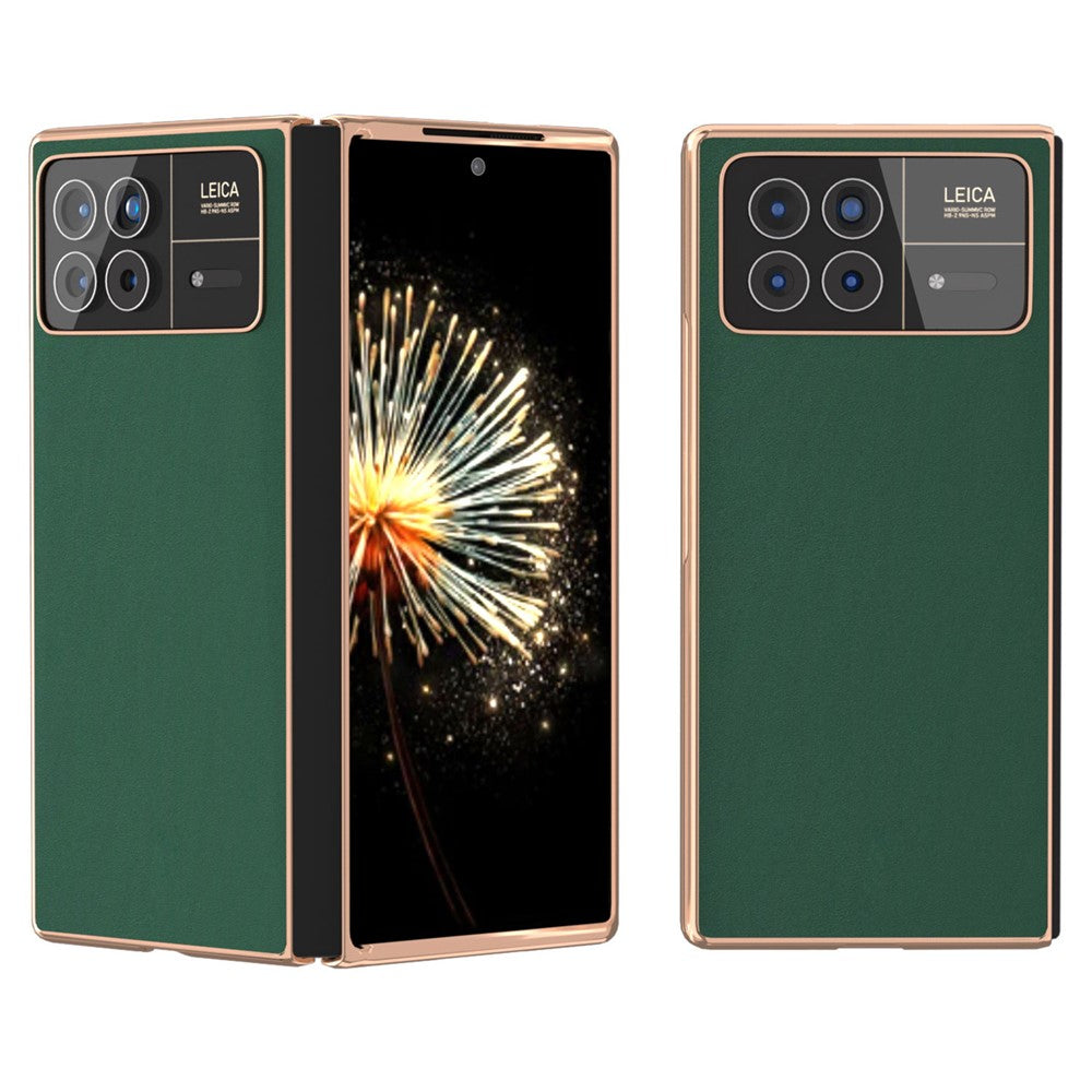 For Xiaomi Mix Fold 3 5G Case Soft-touch Genuine Cow Leather+PC Phone Cover