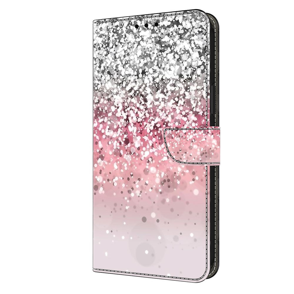 Til Samsung Galaxy A15 4G Cover Ridsefrit PU-læder 3D-mønster Telefoncover